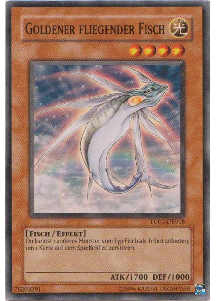 Goldener fliegender Fisch