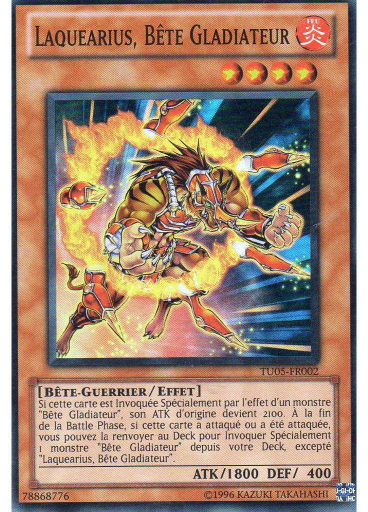 Laquearius, Bête Gladiateur