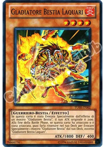 Gladiatore Bestia Laquari — Busta Turbo: Numero Cinque