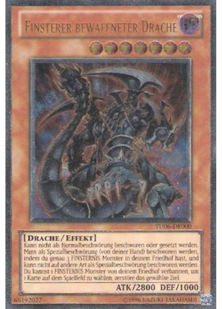 Finsterer bewaffneter Drache