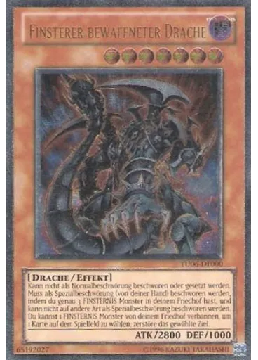 Finsterer bewaffneter Drache