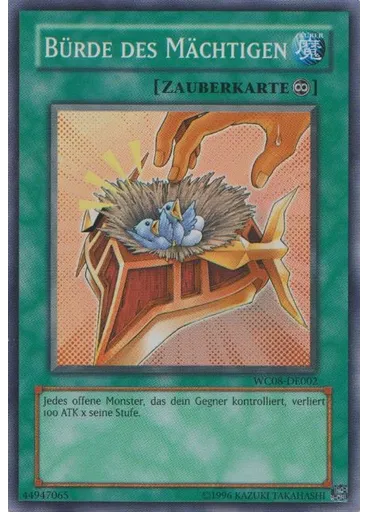 Bürde des Mächtigen