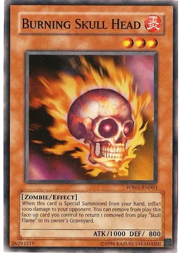 Burning Skull Head — Promotional Cards 2009