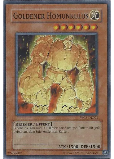 Goldener Homunkulus — Yu-Gi-Oh! ULTIMATE MASTERS - World Championship Tournament 2006 - Pakete