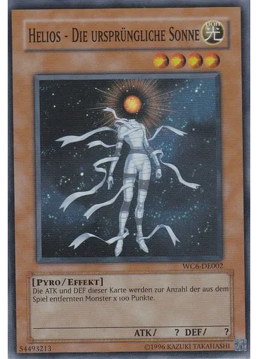 Helios - Die ursprüngliche Sonne — Yu-Gi-Oh! ULTIMATE MASTERS - World Championship Tournament 2006 - Pakete