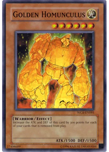 Golden Homunculus — Yu-Gi-Oh! Ultimate Masters: World Championship Tournament Promotional Cards