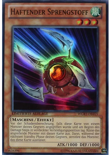 Haftender Sprengstoff