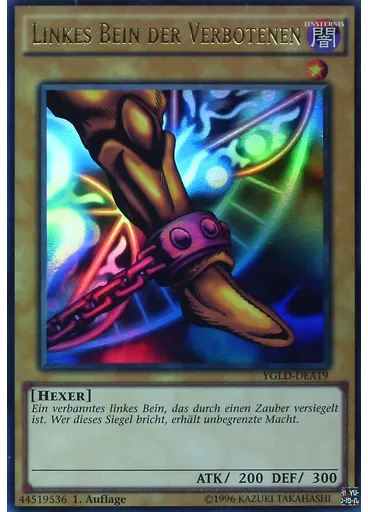 Linkes Bein der Verbotenen
