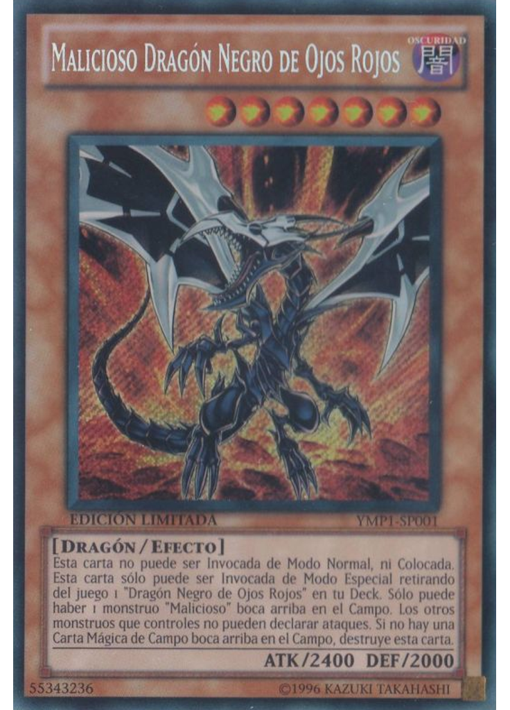 Malicioso Dragón Negro de Ojos Rojos