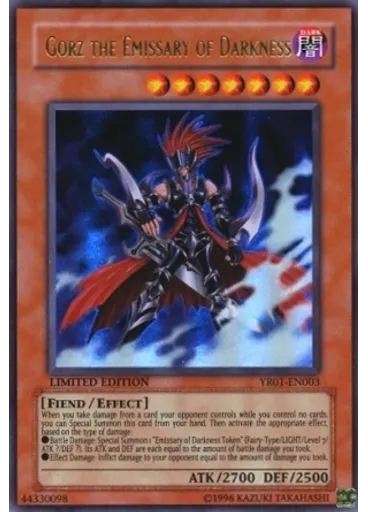 Gorz the Emissary of Darkness — Yu-Gi-Oh! R Promotional Cards