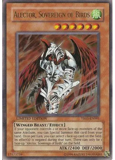 Alector, Sovereign of Birds — Yu-Gi-Oh! R Promotional Cards