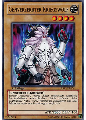 Genverzerrter Kriegswolf