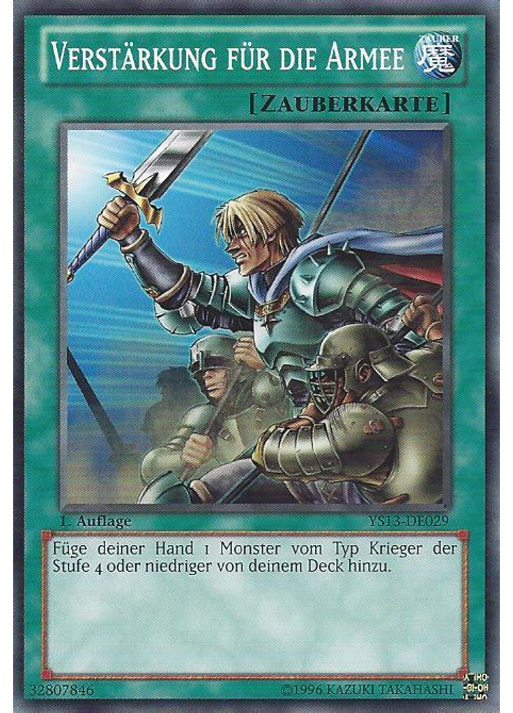 Verstärkung für die Armee