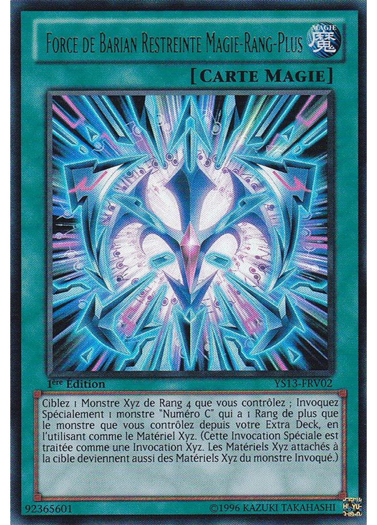Force de Barian Restreinte Magie-Rang-Plus