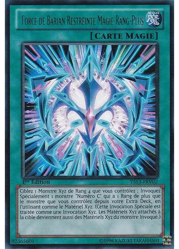 Force de Barian Restreinte Magie-Rang-Plus