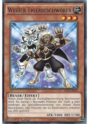 Weißer Tigerbeschwörer