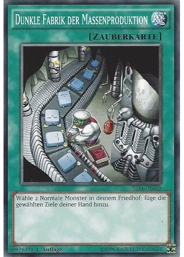 Dunkle Fabrik der Massenproduktion