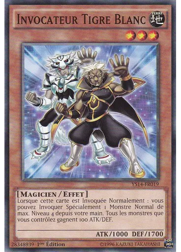Invocateur Tigre Blanc — Super Deck de Démarrage: La Confrontation de l'Espace-Temps