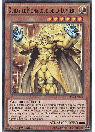 Kuraz le Monarque de la Lumière — Super Deck de Démarrage la Confrontation de l'Espace-Temps Pack de Renforcement