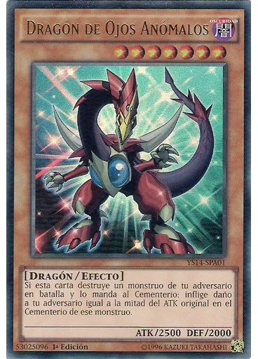 Dragón de Ojos Anómalos — La Súper Baraja de Principiante la Confrontación del Espacio-Tiempo Sobre de Refuerzo