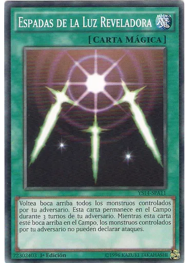 Espadas de la Luz Reveladora — La Súper Baraja de Principiante la Confrontación del Espacio-Tiempo Sobre de Refuerzo