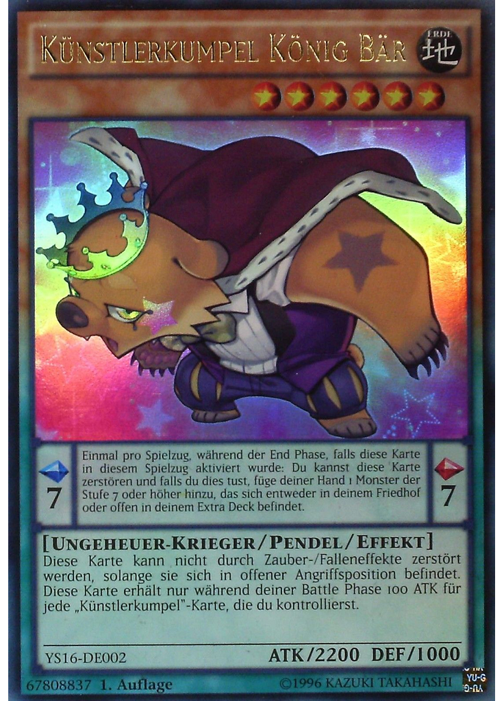 Künstlerkumpel König Bär