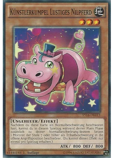 Künstlerkumpel Lustiges Nilpferd