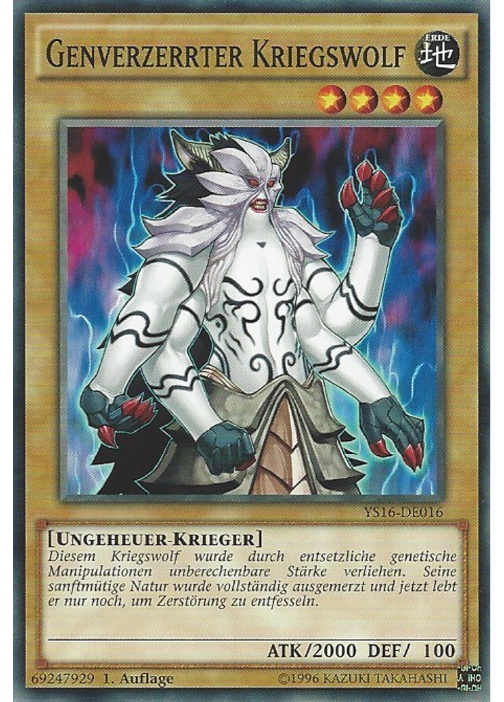 Genverzerrter Kriegswolf