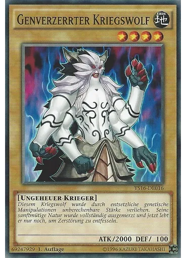 Genverzerrter Kriegswolf