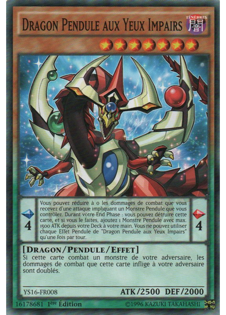 Dragon Pendule aux Yeux Impairs