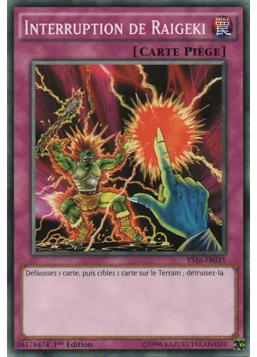 Interruption de Raigeki