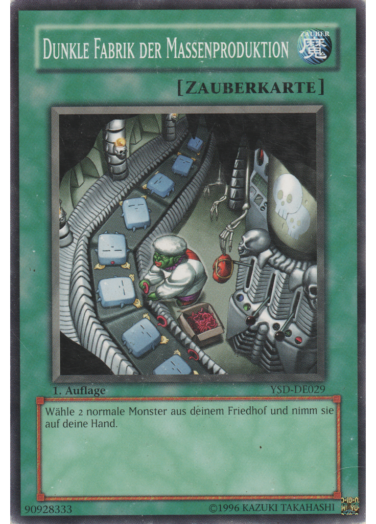 Dunkle Fabrik der Massenproduktion