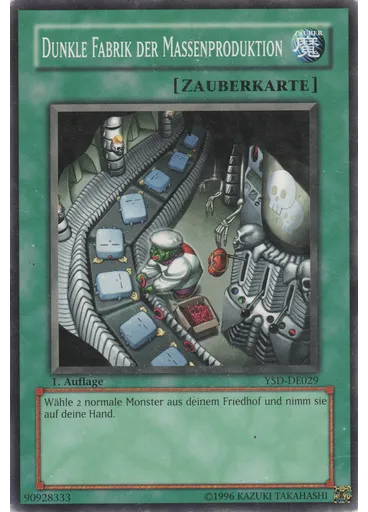 Dunkle Fabrik der Massenproduktion