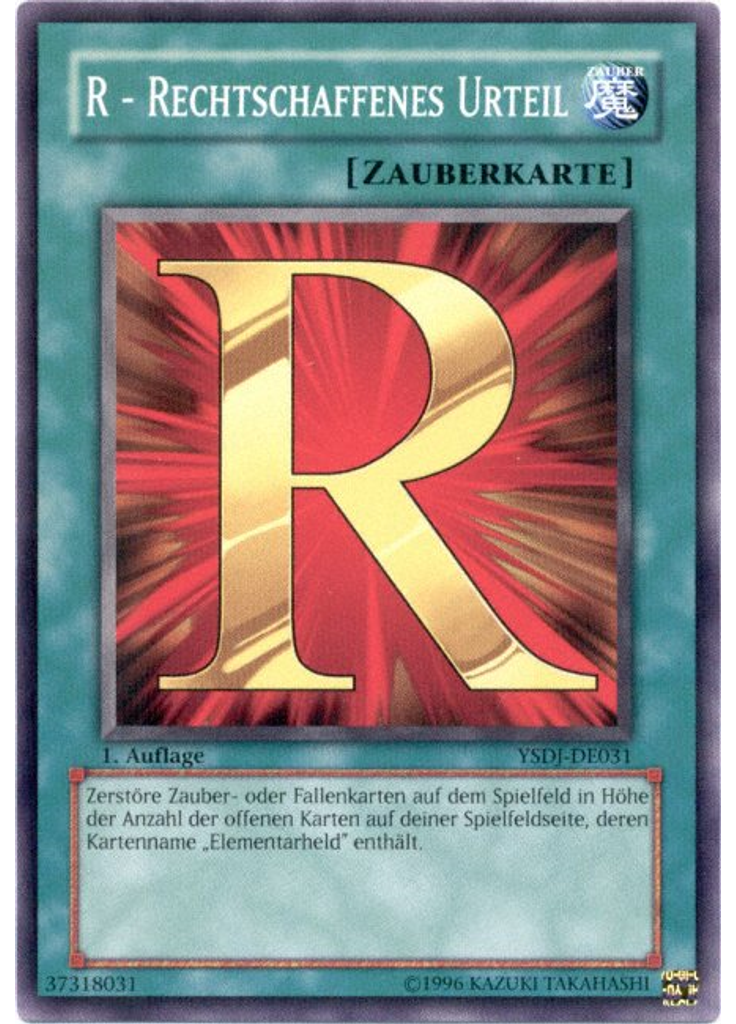 R - Rechtschaffenes Urteil