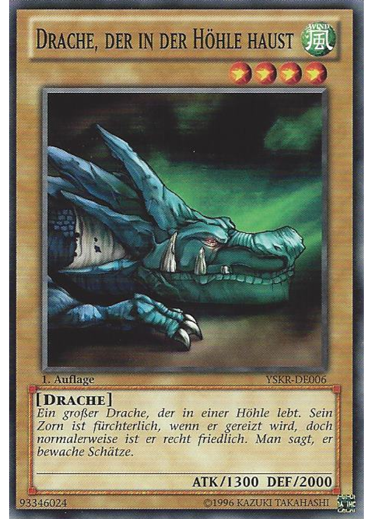 Drache, der in der Höhle haust