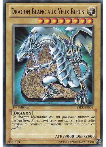 Dragon Blanc aux Yeux Bleus