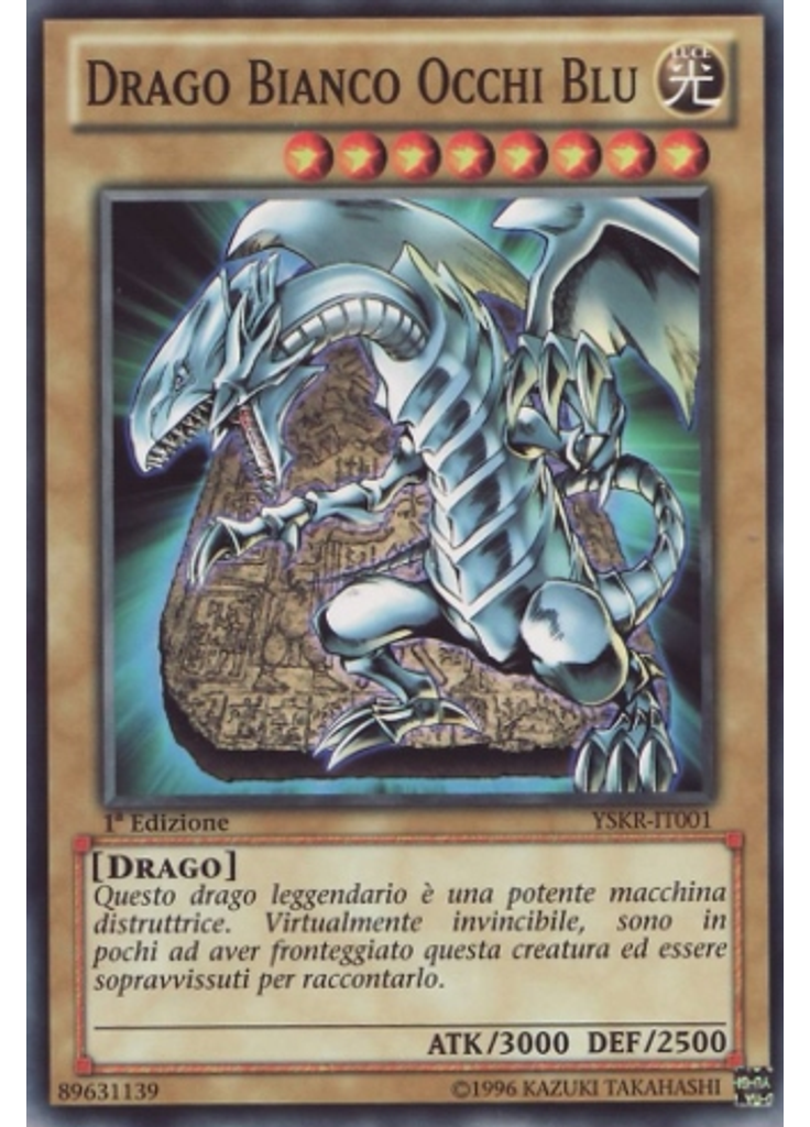 Drago Bianco Occhi Blu