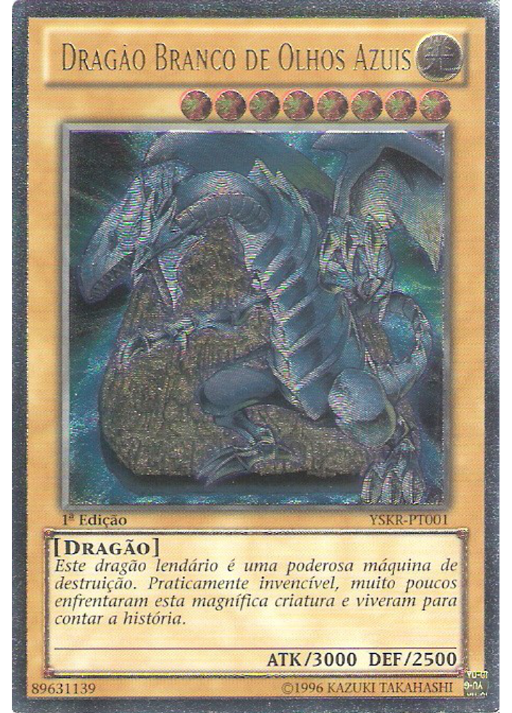 Dragão Branco de Olhos Azuis (Ultimate Rare 1st Edition)