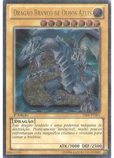 Dragão Branco de Olhos Azuis (Ultimate Rare 1st Edition)