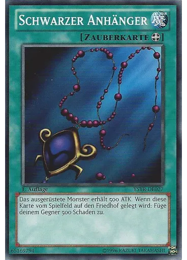 Schwarzer Anhänger