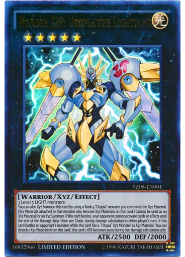 Number S39: Utopia the Lightning — Yu-Gi-Oh! ZEXAL manga Promotional Cards