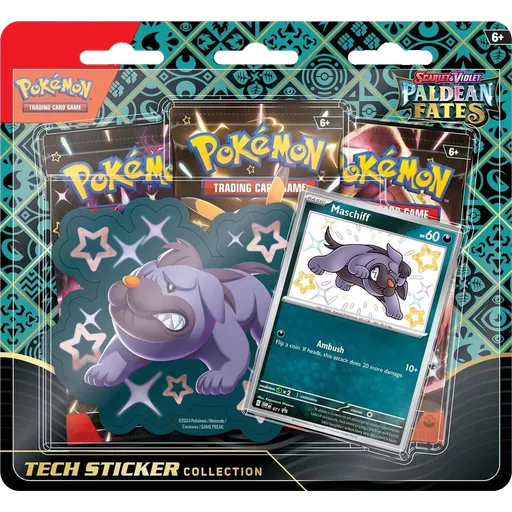 Paldean Fates Tech Sticker Collection - Maschiff