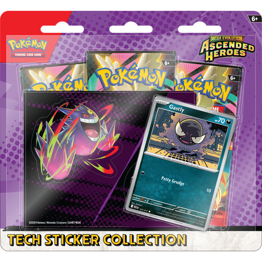 Mega Evolution: Ascended Heroes Tech Sticker Collection - Gastly