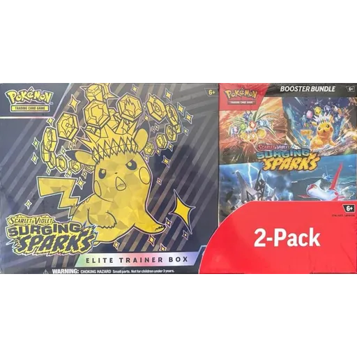 Surging Sparks Elite Trainer Box & Booster Bundle (Costco 2-Pack)